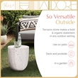 Adore Decor Martini Terrazzo Side Table White / Gray