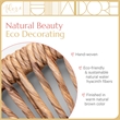 Adore Decor Carrie Round Rattan Style Water Hyacinth Hanging Mirror
