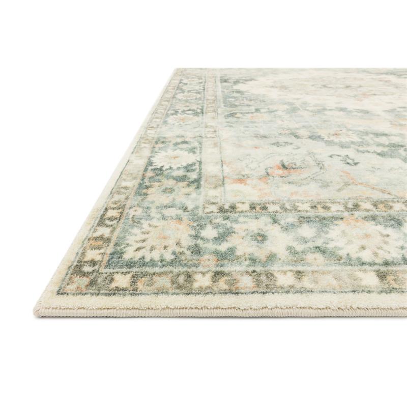Loloi Ii Rosette Ivory Blue Green 7 6, Green And Blue Area Rugs