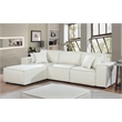 Harvey 104 inch Reversible Chaise Sectional Sofa Beige Linen L-Shaped