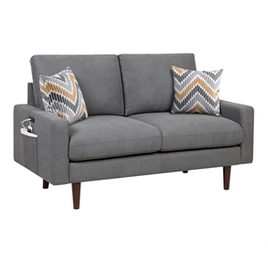 abella loveseat with usb charging ports & pillows