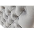 Lilola Bayberry Gray Velvet Fabric Accent Glam Arm Chair with Pillow