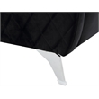 Lilola Sofia Black Velvet Fabric Elegant Modern Chic Accent Arm Chair