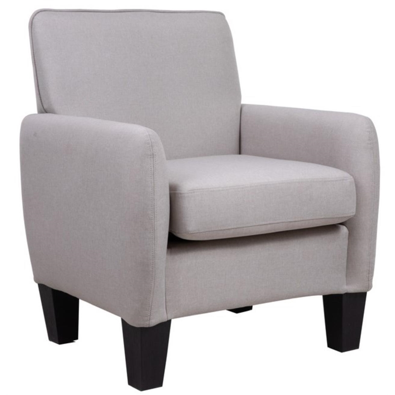 Alyssa Beige Linen Fabric Accent Armchair Cymax Business