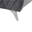 Sofia Gray Velvet Fabric Sofa Loveseat Living Room Set