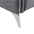 Hathaway Gray Velvet Fabric Sofa Loveseat Chair Living Room Set