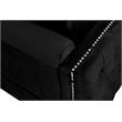 Bayberry Black Velvet Sofa Loveseat Living Room Set