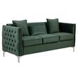 Bayberry Green Velvet Sofa Loveseat Living Room Set