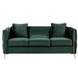 Bayberry Green Velvet Sofa Loveseat Living Room Set