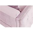 Bayberry Pink Velvet Sofa Loveseat Living Room Set