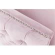 Bayberry Pink Velvet Sofa Loveseat Living Room Set