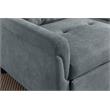 Hannah Dark Gray Woven Fabric Convertible Armchair Bed