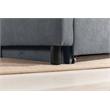 Hannah Dark Gray Woven Fabric Convertible Armchair Bed