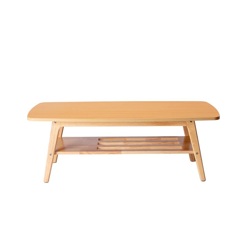 Bahamas Natural Light Oak Engineered Wood Mid-Century Modern Coffee Table
