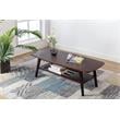 Bahamas Espresso Mid-Century Modern Dark Engineered Wood Coffee Table