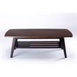 Bahamas Espresso Mid-Century Modern Dark Engineered Wood Coffee Table
