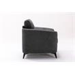 Callie Gray Woven Fabric Sofa Loveseat Chair Living Room Set