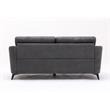 Callie Gray Woven Fabric Sofa Loveseat Chair Living Room Set