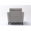 Callie Light Gray Woven Fabric Sofa Loveseat Chair Living Room Set