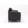 Callie Gray Woven Fabric Sofa Loveseat Living Room Set