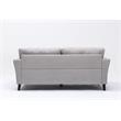 Damian Light Gray Woven Fabric Sofa Loveseat Chair Living Room Set