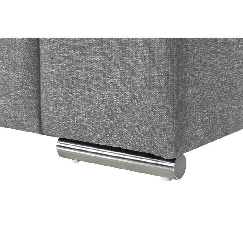 Gianna Light Gray Woven Fabric Arm Chair