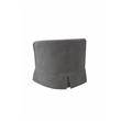 Tucker Gray Woven Fabric Swivel Barrel Chair with Skirted Bottom