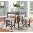 Lucian Brown Finish Wood 5 PC 36