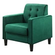 Hale Green Velvet Accent Armchair with Tufting