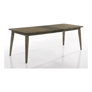 Bistro Walnut 72&quot Engineered Wood Dining Table with 16&quot Wide Extension Leaf