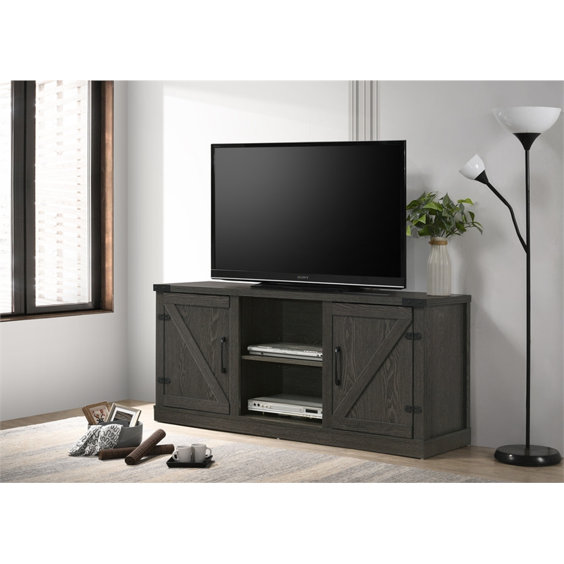 Salma Dark Gray Wood Finish 58