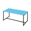 Lilola Home GT 3PC Engineered Wood Coffee Table and End Table Set in Blue