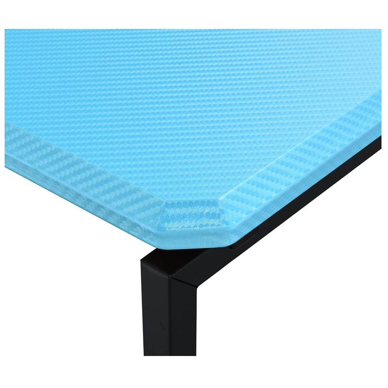 Lilola Home GT 3PC Engineered Wood Coffee Table and End Table Set in Blue