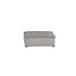 Lilola Home Anna Velvet 6-Seater U-Shape Modular Sectional Sofa in Light Gray