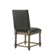Everton Set of 2 Gray Fabric Dining Chair with Nailhead Trim