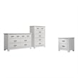 Lilola Home Cassini 3-Piece Engineered Wood Bedroom Set in White