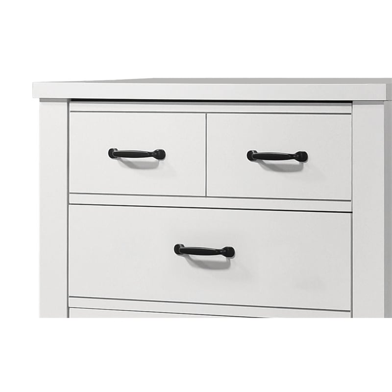 Cassini White Engineered Wood 5-Drawer Chest