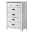 Cassini White Engineered Wood 5-Drawer Chest