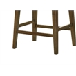 Sasha Walnut Wood Counter Height Stool with Upholstered Seat