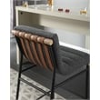 Lahni Dark Gray Boucle Fabric Counter Height Chair