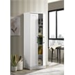 Lilola Home Evelyn 2-Door Engineered Wood Storage Cabinet in White