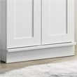 Lilola Home Evelyn 2-Door Engineered Wood Storage Cabinet in White