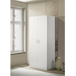 Michael White Engineered Wood Double Door Wardrobe Cabinet Armoire
