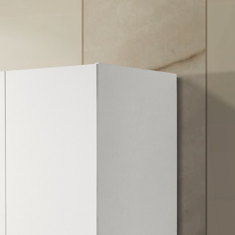 Michael White Engineered Wood Double Door Wardrobe Cabinet Armoire
