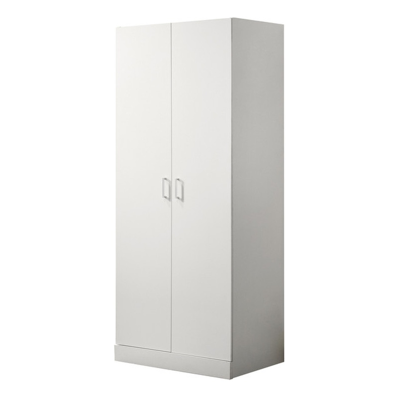 Michael White Engineered Wood Double Door Wardrobe Cabinet Armoire