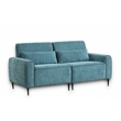 Valentina Blue Chenille Sofa Loveseat Chair Living Room Set