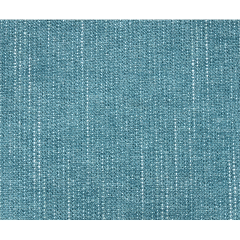 Valentina Blue Chenille Loveseat with Metal Legs and Throw Pillows