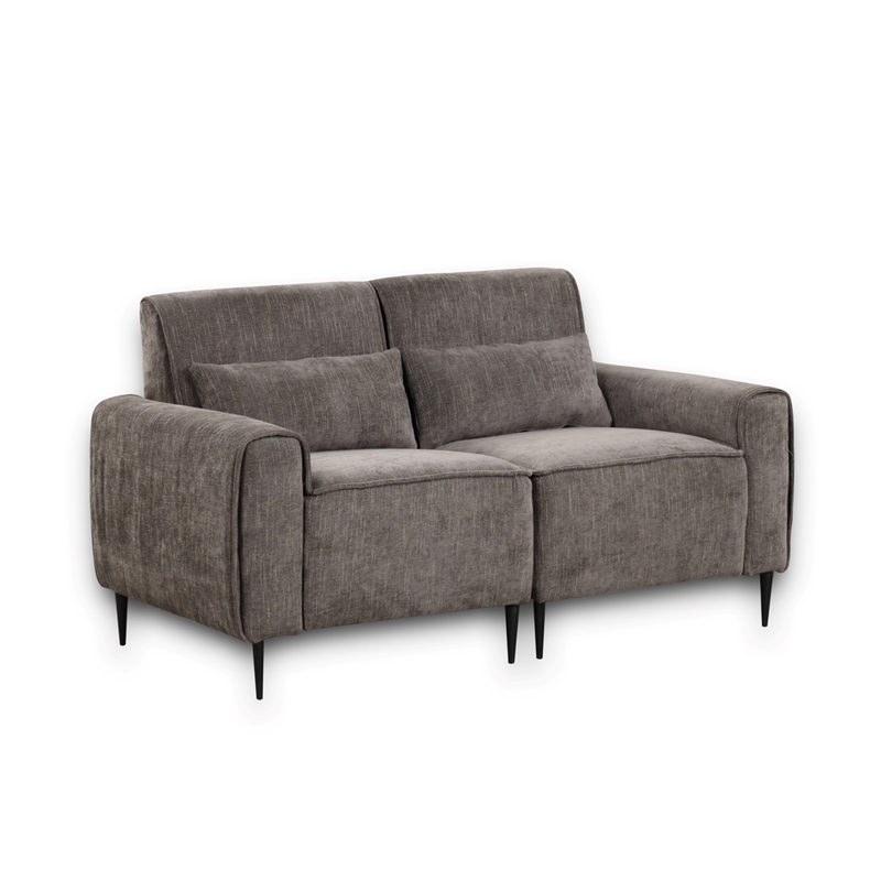 Valentina Gray Chenille Sofa Loveseat Chair Living Room Set