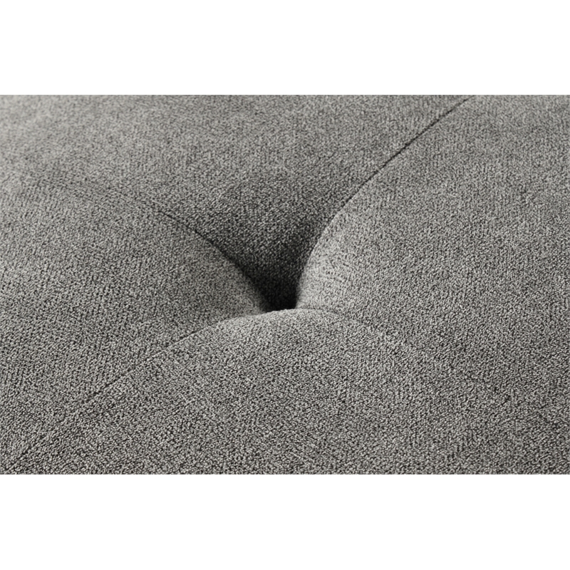 Callaway Gray Chenille Chair with Throw Pillow