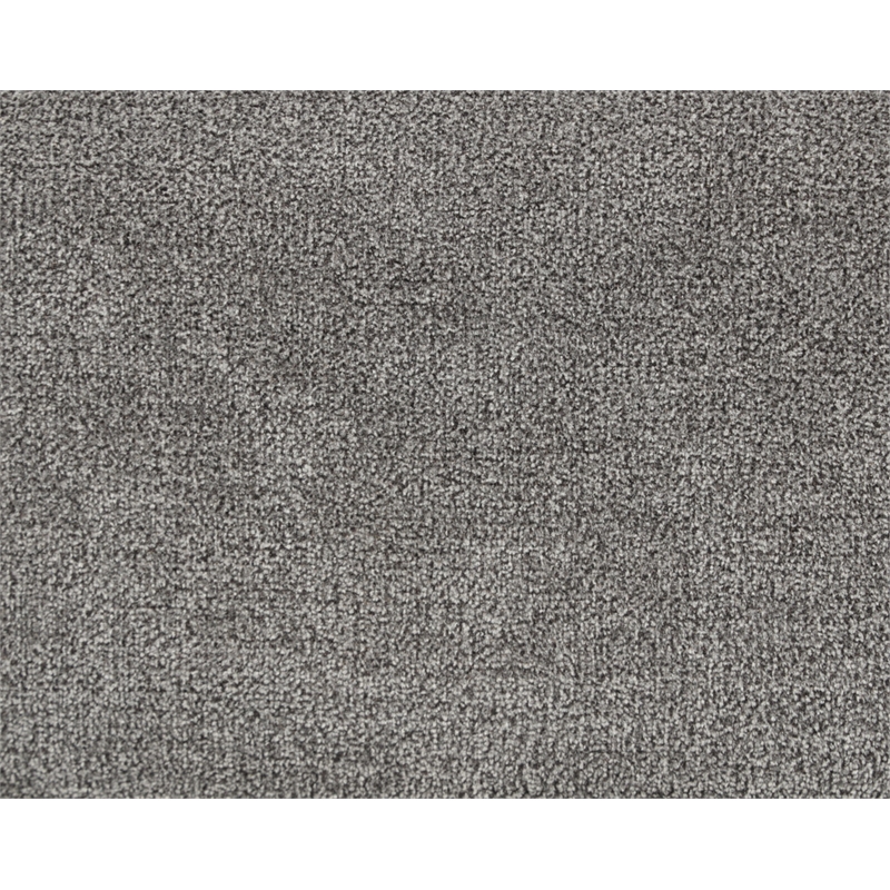 Callaway Gray Chenille Chair with Throw Pillow